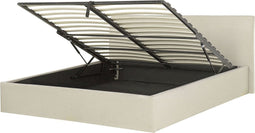 ORBEY - Tweepersoonsbed - Beige - 160 x 200 cm - Polyester