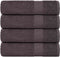 vidaXL - Douchehanddoeken - 4 - st - 70x140 - cm - 360 - g/m² - 100% - katoen - antraciet
