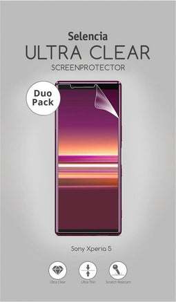 Selencia Screenprotector Geschikt voor Sony Xperia 5 - Selencia Duo Pack Ultra Clear Screenprotector smartphone