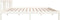vidaXL - Bedframe - massief - hout - wit - 150x200 - cm