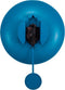 nXt - Wandklok - 30 cm - Plastic - Turqiose - 'Bowl'
