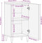 vidaXL - Dressoir - 40x33x75 - cm - massief - mangohout