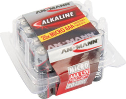 Ansmann 5015538 - Alkaline AAA Batterijen - 20 Stuks