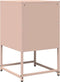vidaXL - Nachtkastje - 36x39x60,5 - cm - koudgewalst - staal - roze