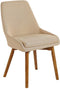 Set van 2 eetkamerstoelen MELFORT Zandbeige