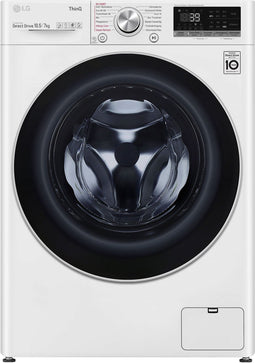 LG V7WD107H2E - Was-droogcombinatie - AI Direct Drive™ TurboWash™ 360° - 10,5 kg wassen 7 kg drogen
