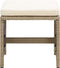 vidaXL - Tuinkrukken - 2 - st - met - kussens - poly - rattan - beige