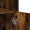 vidaXL - Dressoir - 100x35x76 - cm - bewerkt - hout - gerookt - eikenkleurig