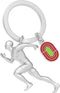 Metalmorphose sleutelhanger Hardloper