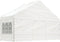 vidaXL - Prieel - met - dak - 4,46x5,88x3,75 - m - polyetheen - wit