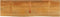 vidaXL - Tafelblad - met - natuurlijke - rand - 110x30x2,5 - cm - massief - mangohout