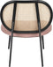 Zuiver Spike Loungestoel Naturel/Roze