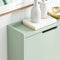 SoBuy FSR100-GR - Smalle Schoenenkast - 4 Kleppen - Groen 100x90x19 cm