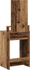 vidaXL - Kaptafel - met - Lades - - - Oud - Hout - 50x41x140 - cm
