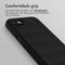 imoshion Hoesje - Geschikt voor iPhone SE (2022) / SE (2020) / 8 / 7 - EasyGrip Backcover - Zwart