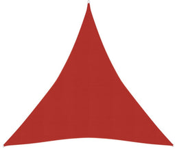 vidaXL - Zonnezeil - 160 - g/m² - 5x6x6 - m - HDPE - rood