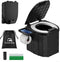 Travelhawk Camping Toilet - Toiletemmer - Draagbaar Opvouwbaar - Zwart - 12 biologisch afbreekbare zakken