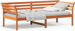 vidaXL - Slaapbank - zonder - matras - 90x200 - cm - massief - grenenhout - wasbruin