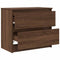 vidaXL - Tv-meubel - 60x35x54 - cm - bewerkt - hout - bruin - eikenkleur