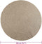 vidaXL - Vloerkleed - ZIZUR - beige - binnen - en - buiten - Ø - 200 - cm - jute - look