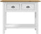 vidaXL - Wandtafel - BODO - 91x35x74 - cm - massief - grenenhout - bruin