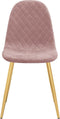 vidaXL - Eetkamerstoelen - 2 - st - fluweel - roze
