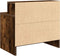 vidaXL - Nachtkastje - met - lade - 51x31x47 - cm - gerookt - eikenkleurig