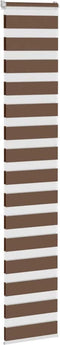 vidaXL - Zebra - rolgordijn - 45x230 - cm - stofbreedte - 40,9 - cm - polyester - bruin