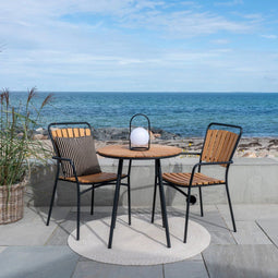 Tuintafel Rond - Naturel Teakhout - 70x70x74cm - House Nordic