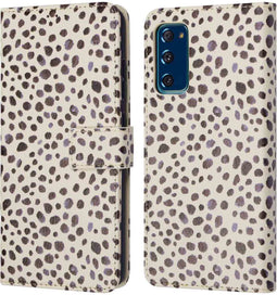 iMoshion Hoesje Geschikt voor Samsung Galaxy S20 FE Hoesje Met Pasjeshouder - iMoshion Design Bookcase smartphone - Meerkleurig / Black And White Dots