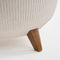 Mica Decorations Doppio - Bloempot op poten - H21 x Ø40 cm - Lichtgewicht - Off White