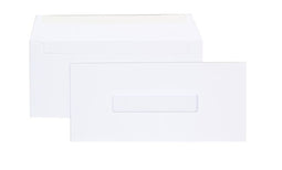 Quantore - Envelop office 109x224-ea6 gom vm 80gr venster 2,5x11mm midden