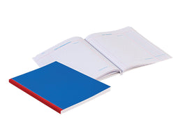 Office - Kasboek 165x210mm 1 kolom 160blz rode rug assorti