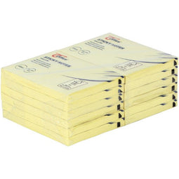 Office - Memoblok office zelfklevend 76x102mm 100v geel