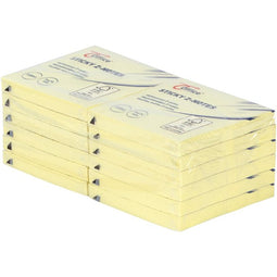Office - Memoblok office zelfklevend 76x76mm 100v geel | 12 stuks