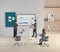 VDD Gaming - Zit Sta Bureau - Verrijdbaar - In hoogte verstelbaar 76-113 cm - Wit - Bureaublad 80 x 58 cm