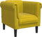 vidaXL Fauteuil fluweel geel