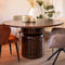 Liviza Ronde eettafel Lino - Mangohout - Rond Bruin - 75 cm , 120 cm , 120 cm