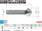 RUKO 102790RO - Kegelverzinkboorset - 6-delig Ø 6,3 - 20,5 mm HSS (1 stuk)