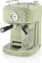 Swan One-Touch Retro Espressomachine - Groen - 1100 Watt