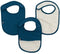 DOMIVA - Slabbetjes set van 3 - Katoenen gaas en badstof - Indigo (3 stuks)