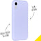 Accezz iPhone XR - Liquid Silicone Backcover - Schokabsorberend - Paars