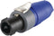 Neutrik NL2FX Luidsprekerconnector Stekker, recht Aantal polen: 2 Zwart, Blauw 1 stuk(s)