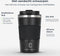 Castagnola Thermosbeker - Koffiebeker To Go - Dubbelwandig - 380 ML - Zwart