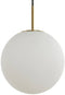 Light & Living Hanglamp Medina - Wit Glas- Ø40cm - Modern - Hanglampen Eetkamer, Slaapkamer, Woonkamer