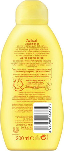 Zwitsal Baby - Conditioner 200 ml - Makkelijk doorkambare haartjes
