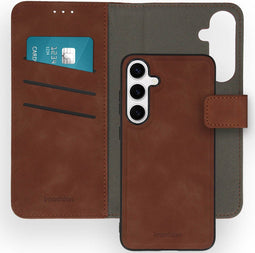iMoshion Hoesje Geschikt voor Samsung Galaxy S24 Plus Hoesje Met Pasjeshouder - iMoshion Uitneembare 2-in-1 Luxe Bookcase - Bruin