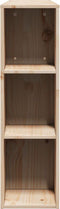 vidaXL - Hoofdbord - met - opbergruimte - 120 - cm - massief - grenenhout