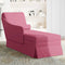 vidaXL - Chaise - longue - met - bolster - en - rechterarmleuning - fluweel - wijnrood