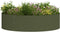 vidaXL - Tuinplanter - Olijfgroen - 80x80x20 - cm - Staal